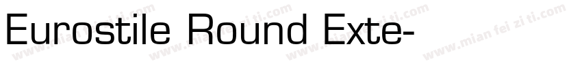 Eurostile Round Exte字体转换